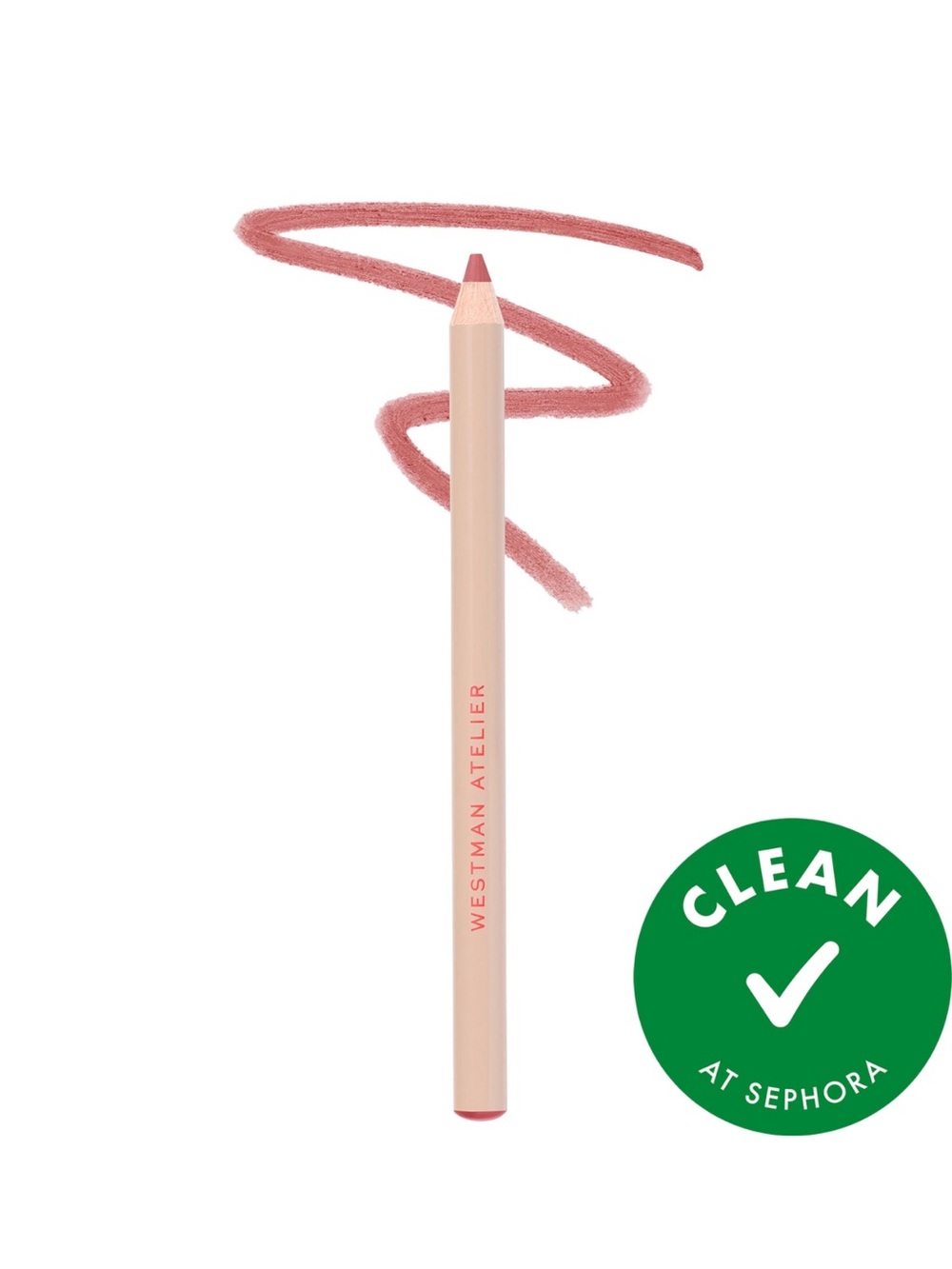 [MAKEUP] Westman Atelier Lip Shape Defining Lip Liner Petal Dusty Nude Rose NIB